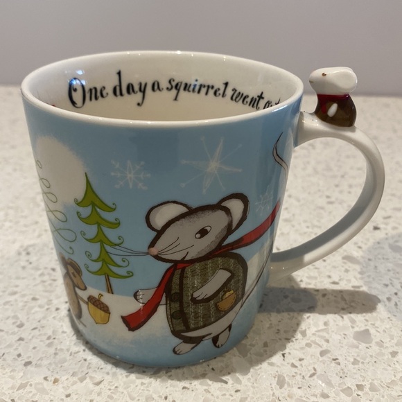 Set of 2 Starbucks Huxley Mouse Holiday Christmas New Bone China Mugs, 2010 - Picture 2 of 13